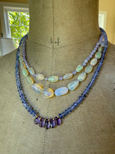 Cargar imagen en el visor de la galería, 14k Tanzanite and Amethyst Necklace
