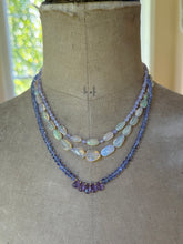 Load image into Gallery viewer, 14k Lavender Quartz and Ethiopian Opal Necklace