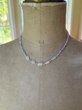 Load image into Gallery viewer, 14k Lavender Quartz and Ethiopian Opal Necklace