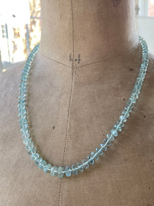 14k Aquamarine Necklace