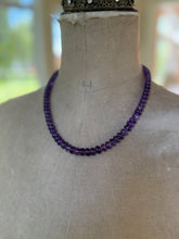Charger l'image dans la galerie, 14k Amethyst Hand Knotted Necklace