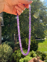 Charger l'image dans la galerie, 14k Amethyst Hand Knotted Necklace