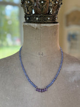 Cargar imagen en el visor de la galería, 14k Tanzanite and Amethyst Necklace