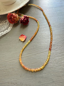14k Slim Songea Sapphire Necklace MADE TO ORDER