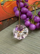 Load image into Gallery viewer, 14k Carved Pink Amethyst Pumpkin Charm MADE TO ORDER