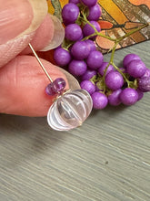 Load image into Gallery viewer, 14k Carved Pink Amethyst Pumpkin Charm MADE TO ORDER