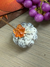 Charger l'image dans la galerie, 14k Carved Dendritic Opal Pumpkin Charm MADE TO ORDER