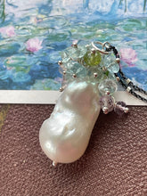 Load image into Gallery viewer, Baroque Pearl Cluster Pendant &quot;Waterlilies&quot;
