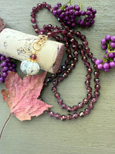 Load image into Gallery viewer, 14k Purple Garnet Necklace