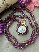 Load image into Gallery viewer, 14k Purple Garnet Necklace