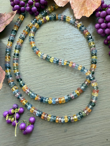 Multi Sapphire Necklace 14k