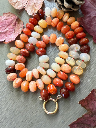 14k Fire Opal Necklace