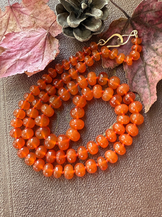 14k Carnelian Necklace