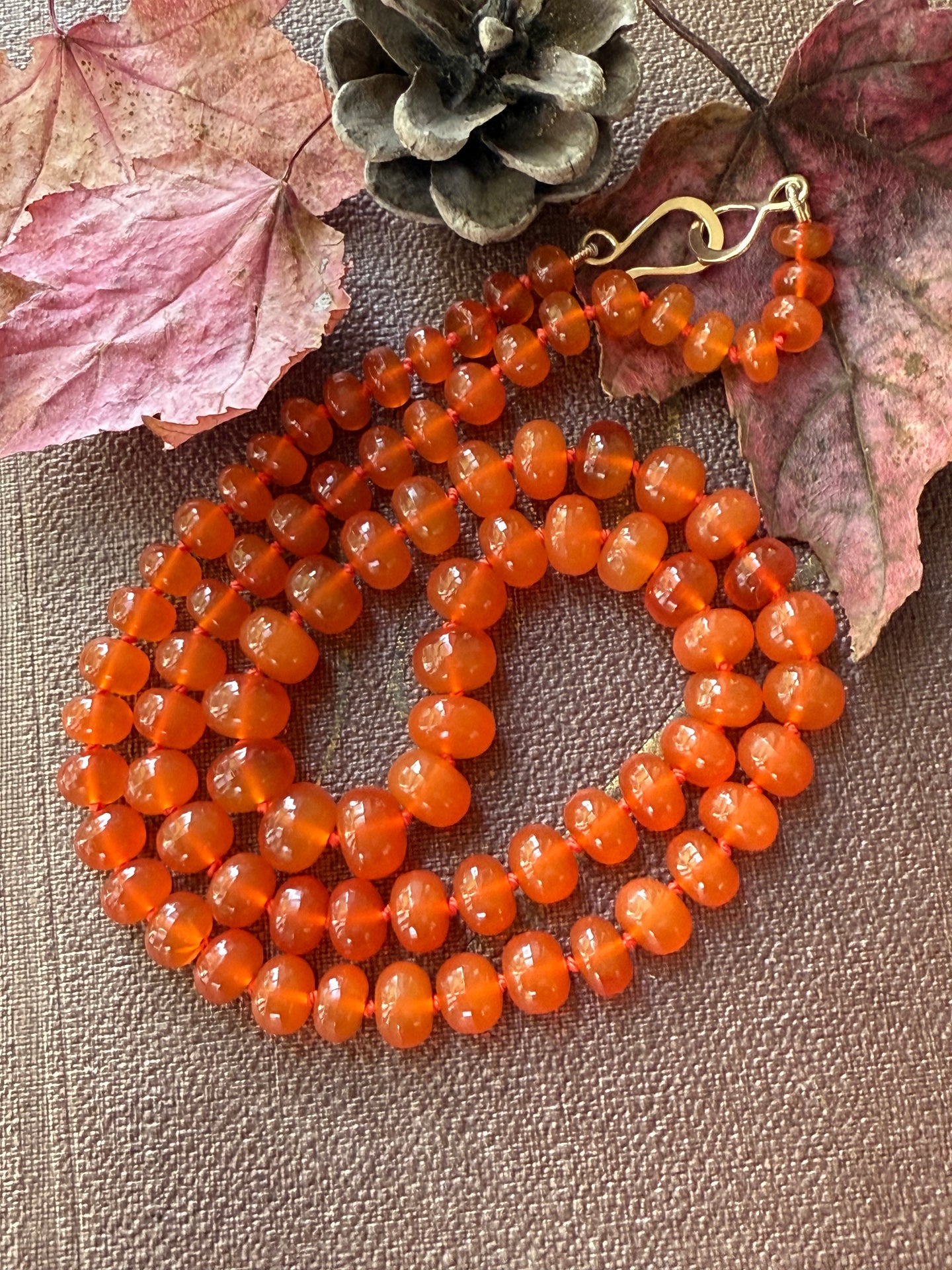 14k Carnelian Necklace