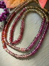 Cargar imagen en el visor de la galería, Multi Garnet Necklace with Carved Pumpkin Pendant