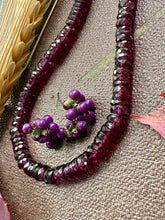 Load image into Gallery viewer, 14k Rhodolite Garnet Heishi Necklace