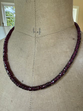 Load image into Gallery viewer, 14k Rhodolite Garnet Heishi Necklace