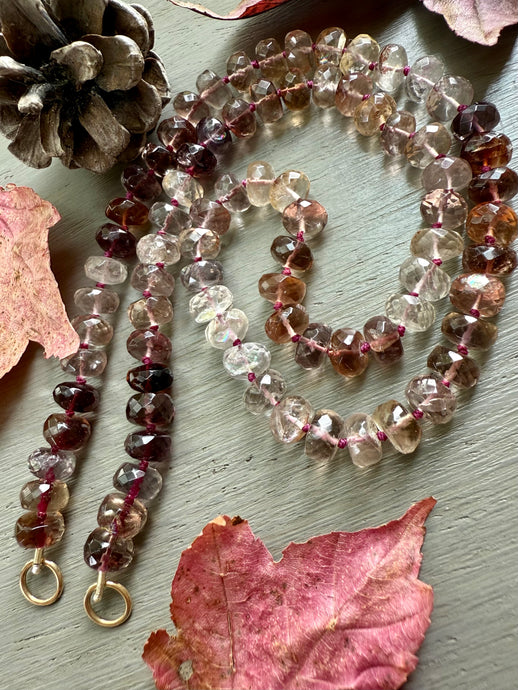 14k Cognac Fluorite Necklace