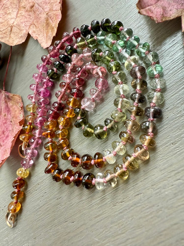 14k Open Loop Tourmaline Necklace with Connector