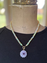 Load image into Gallery viewer, 14k Gold Faceted Ethiopian Opal Necklace