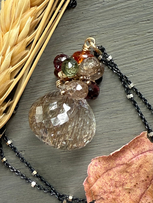 Golden Rutilated Quartz Pendant
