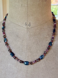 Kyanite and Spinel Necklace