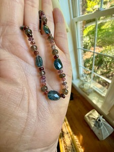Kyanite and Spinel Necklace