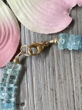 Load image into Gallery viewer, Aquamarine &quot;Rock Candy&quot; and Freshwater Pearl Bracelet