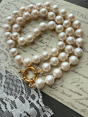 Freshwater Pearl Silk Necklace