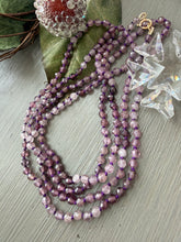 Load image into Gallery viewer, 14k Purple Spinel Long Necklace