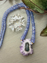 Charger l'image dans la galerie, Amethyst Stalactite and Tanzanite Necklace