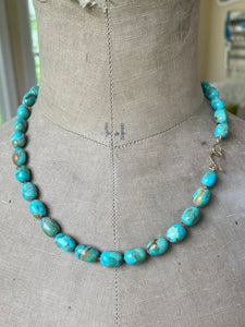 14k Kingman Turquoise Necklace "Robin's Egg" MADE TO ORDER