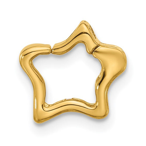 14k Star Shaped Clasp/Connector