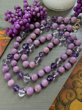 Charger l'image dans la galerie, 14k Phosphosiderite and Amethyst Necklace