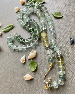 14k Moss Aquamarine Necklace Catch of the Day