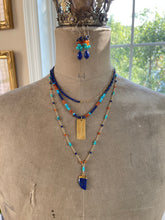 Load image into Gallery viewer, Lapis Necklace with Vermeil Pendant