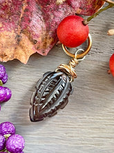 Load image into Gallery viewer, Carved Smoky Quartz Gemstone Charm