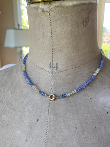 14k Tanzanite and Opal Necklace