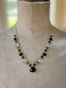 Smoky Quartz Briolette Necklace