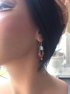 Larimar Chandelier Earrings
