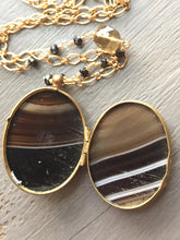 Load image into Gallery viewer, Antique Banded Agate Locket