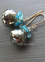 Load image into Gallery viewer, Pyrite Cluster Earrings