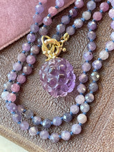 Load image into Gallery viewer, Amethyst Berry  Pendant and Corundum Necklace