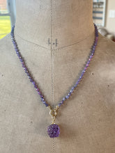 Load image into Gallery viewer, Amethyst Berry  Pendant and Corundum Necklace