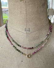 Load image into Gallery viewer, 14k Tourmaline Necklace and Tassel Pendant MADE TO ORDER